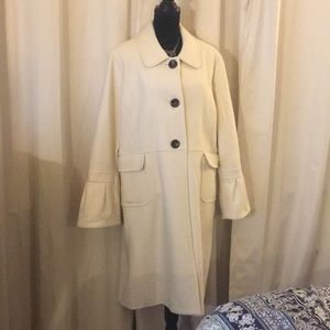 EUC XXL Old Navy Cream Coat with Bell Sleeves